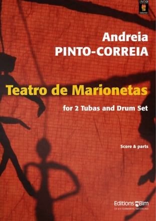 Teatro de marionetas for 2 tubas and drum set score and parts