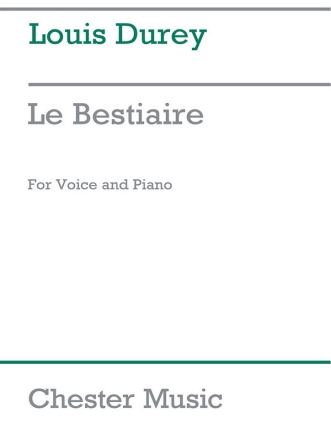 Le Bestiaire for voice and piano
