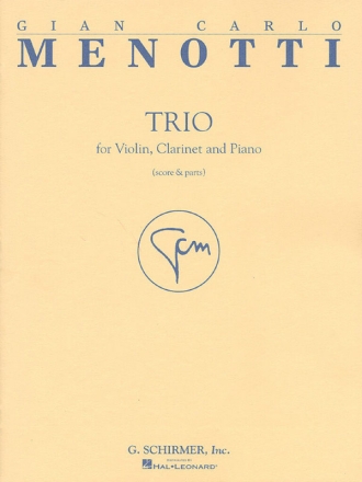 Trio for violin, clarinet and piano score and parts
