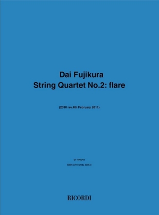String Quartet no.2 (Flare) score