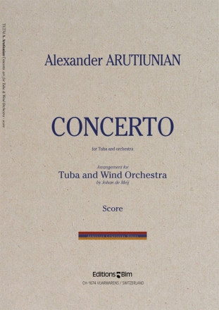 Concerto for Tuba and Orchestra for tuba and concert band score