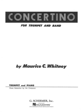 Concertino for trumpet and band for trumpet and piano