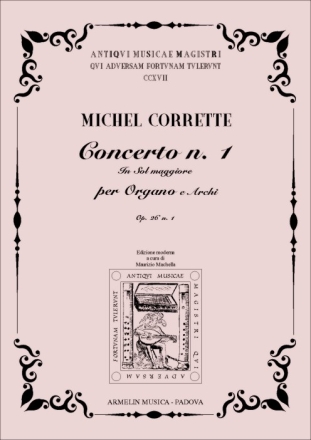 Concerto in sol maggiore op.26,1 per organo e archi partitura e parti