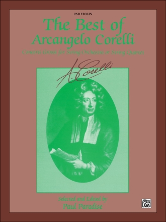 The Best of Arcangelo Corelli for string quartet (string orchestra) violin 2