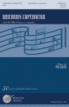 Unicornis captivatur for mixed chorus a cappella score