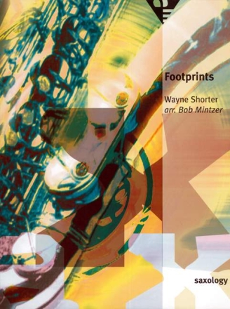 Footprints for 5 saxophones and percussion group score and parts