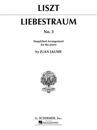 Liebestraum Nr.3 fr Klavier (erleichterte Fassung)
