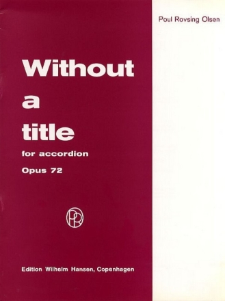 Without a Title op.72 for accordion