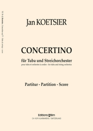 Concertino op.77 fr Tuba und Streichorchester Partitur