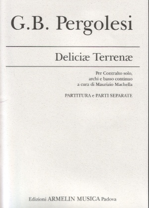 Deliciae terrenae fr Alt, Streicher und Bc Partitur und Streicherstimmen (1-1-1-1)