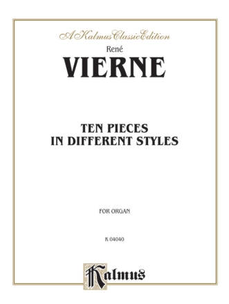 10 Pieces in different Styles for organ