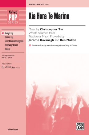 Kia hora te marino for mixed chorus and piano score