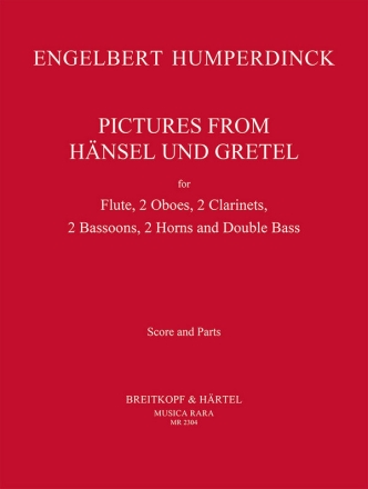 Pictures from Hnsel und Gretel for Flute, 2 oboes, 2 clarinets, 2 bassoon, 2 horns and double bass score and parts