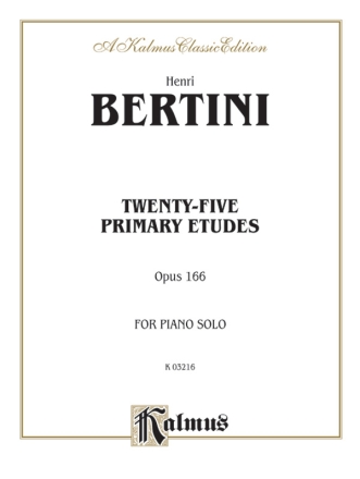 25 Primary Etudes op.166 for piano