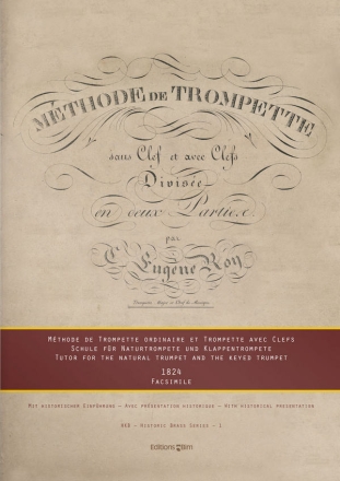 Mthode de trompette sans clefs et avec clefs fr Trompete Facsimile 1824