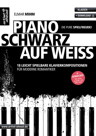 Piano schwarz auf wei (+Online Audio) fr Klavier