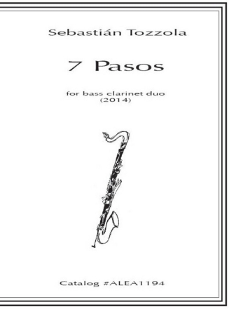 7 Pasos for 2 bass clarinet parts