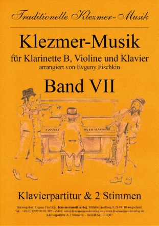 Klezmer-Musik Band 7 fr Klarinette, Violine und Klavier Stimmen