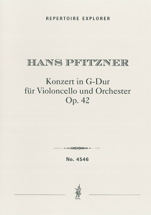 Konzert G-Dur op.42 in einem Satz fr Violoncello und Orchester Studienpartitur