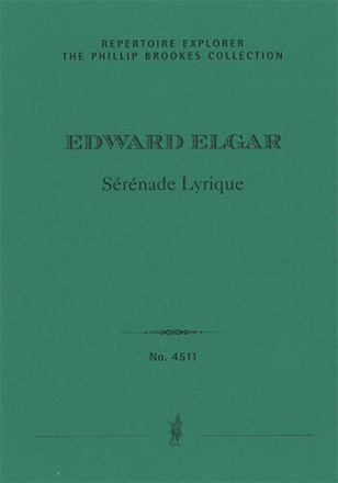 Srnade lyrique fr Orchester Studienpartitur