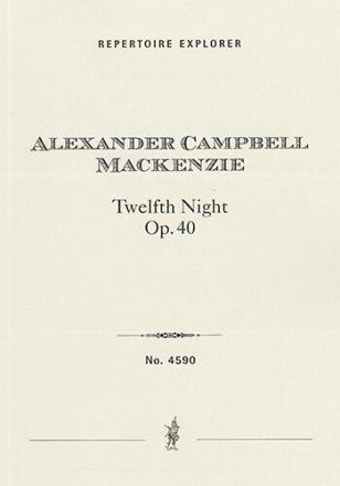 Twelfth Night op.40 for orchestra score
