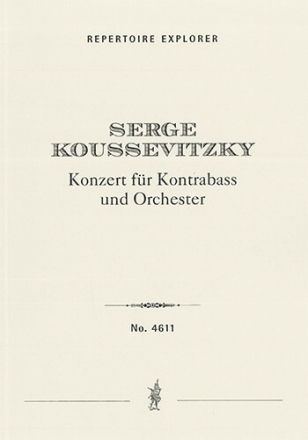 Konzert op.3 fr Kontrabass und Orchester Partitur