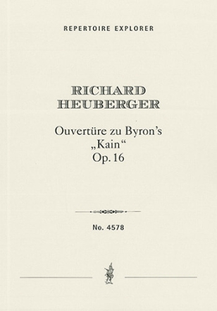 Ouvertre zu Byron's 'Kain' op.16 fr Orchester Partitur
