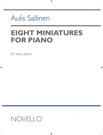 Aulis Sallinen, Eight Miniatures for Piano Klavier Buch