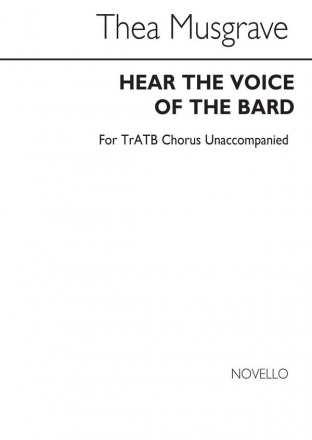 Hear the Voice of The Bard for mixed choir (TrATB) unaccompanied choral score