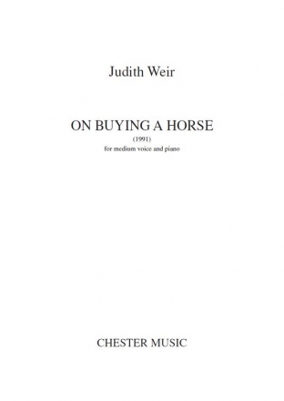 On Buying a Horse (1991) for medium voice and piano