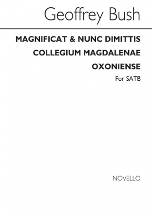 Geoffrey Bush, Magnificat & Nunc Coll Magdalanae SATB Buch