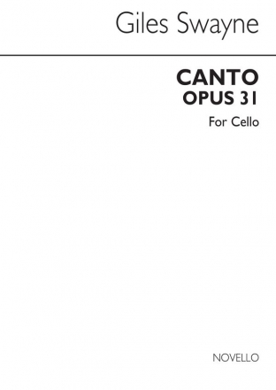 Giles Swayne, Canto For Cello Cello Buch
