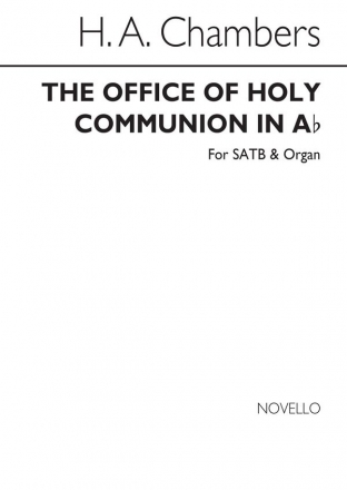 H.A. Chambers, The Office Of Holy Communion In A Flat SATB and Organ Chorpartitur