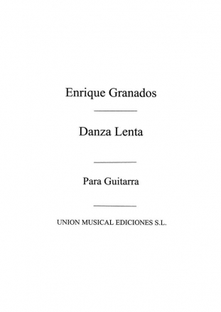 Danza Lenta Gitarre Buch