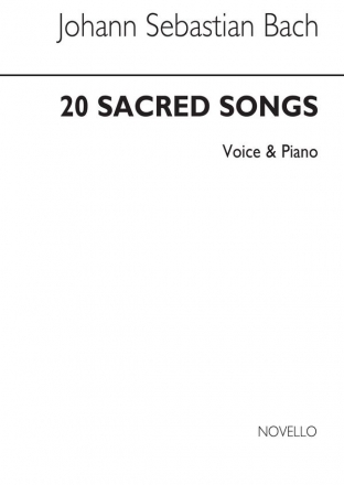 Johann Sebastian Bach, 20 Sacred Songs Vocal Buch