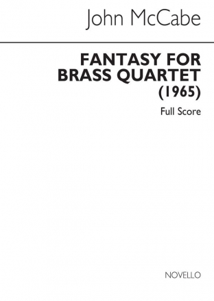 John McCabe, John McCabe: Fantasy For Brass Quartet Op.35 Blechblserensemble Partitur