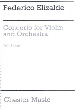 Concerto for violin and orchestra score