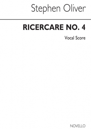 Stephen Oliver, Ricercare No.4 Men's Voices Buch