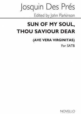 Josquin Des Prez, Sun Of My Soul (English/Latin) SATB and Organ Chorpartitur