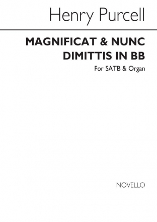 Henry Purcell, Magnificat & Nunc Dimittis In B Flat SATB and Organ Chorpartitur