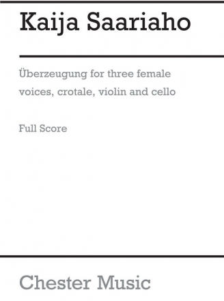 berzeugung  for 3 female voices (SSA), crotales, violin and cello full score (dt)