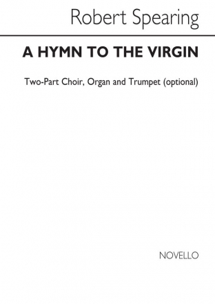 Sokolow, Hymn To The Virgin 2-Part Choir Trumpet Organ Accompaniment Chorpartitur