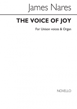 James Nares, The Voice Of Joy Soprano Organ Accompaniment Buch