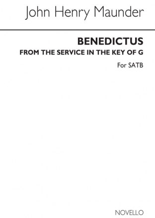 John Henry Maunder, Benedictus in G (Chant Form) SATB and Organ Chorpartitur