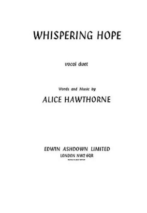 Alice Hawthorne: Whispering Hope Voice (Duet) Vocal Work