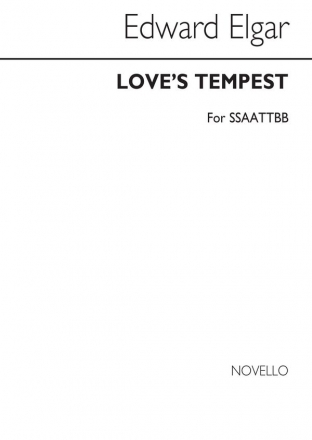 Edward Elgar, Love's Tempest For Double Choir SATB Buch