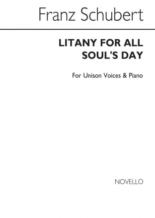 Franz Schubert, Litany (English/German) Piano Vocal and Piano Chorpartitur