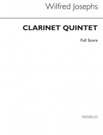 Wilfred Josephs, Clarinet: Quintet (Score) String Instruments Partitur