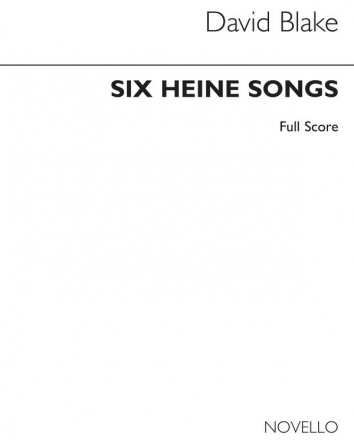 6 Heine Songs for baritone voice, oboe and string quartet  score and parts