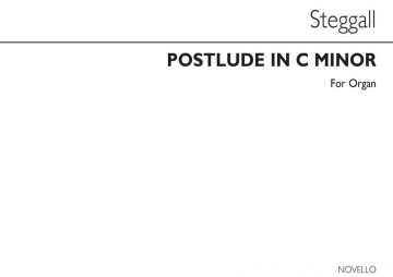 Charles Steggall, Postlude In C Minor Orgel Buch